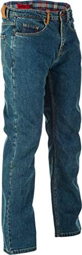 Jeans em bloco 21, jeans de motocicleta protetora de pernas retas para homens com bolsos de joelho e arcador de quadril