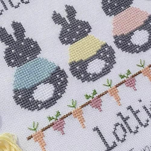 Nia Bunny Baby Birth Sampler Cross Stitch Kit