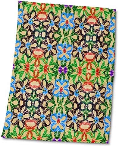 3drose florene padrões abstratos - complementares - toalhas