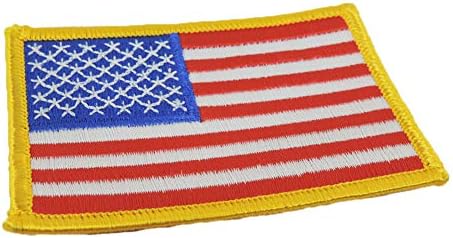 American Flag Patch Full Color with Iron on Backing