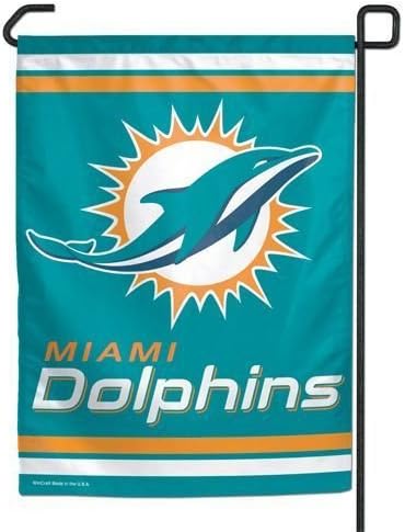 NFL Miami Dolphins WCR08372013 Bandeira do jardim, 11 x 15