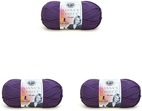 Marca de leão Yarn LBY-038 Vanna's Choice Yarn Purple