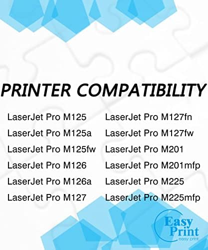 EASYPRINT 2-Pack Compatible 283X CF283X Toner Cartridge Replacement for 83X Used for HP Pro M125, M125a, M125fw, M126,