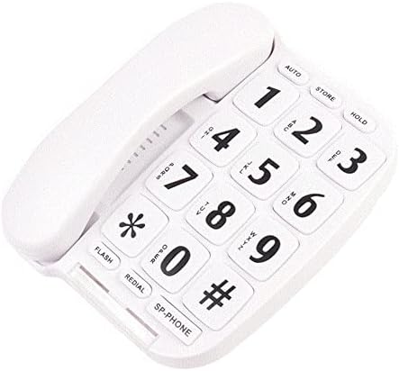 ZSEDP adequado para idosos com botões grandes e por telefone com volume alto telefone com mãos livres de telefone fixo por telefone fixo