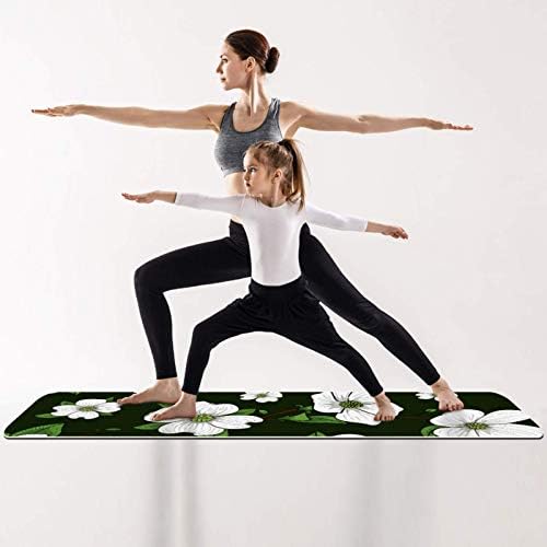 MEIKADIANZISHANGWU TROPical Green Floral Flors Grosso Exercício e Fitness Exercício 1/4 de Yoga para Yoga Pilates e Exercício de Fitness de Floor