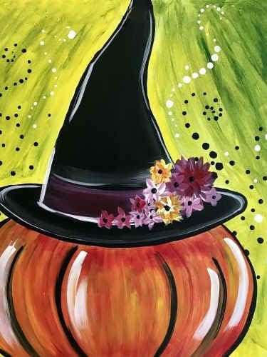 QGHZSCS pintar por números Pintura digital Halloween Pintura Diy Cartoon Pumpkin Picture A6