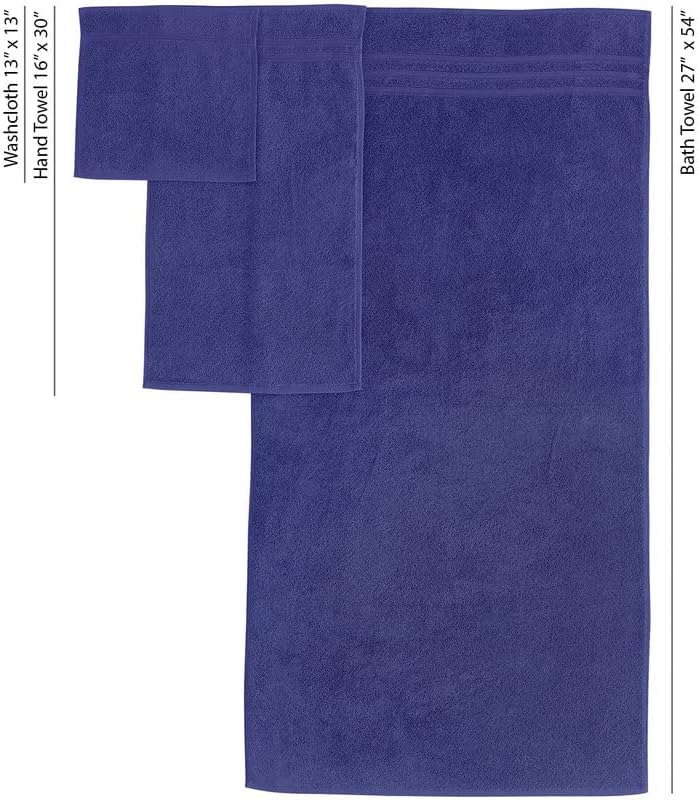 Hammam linho azul marinho de 6 toalhas de banho conjuntos de linho para banheiro original algodão turco macio, absorvente