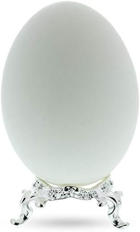 Bestpysanky ondulado prateado metal ovo esfera de suporte de suporte