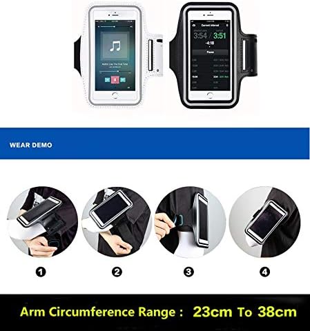 QWERTG Sports Arm Pack 6.0 5,5 polegadas para celular titular de moda para feminino para smartphone smartphone sling de ginástica de ginástica fitness