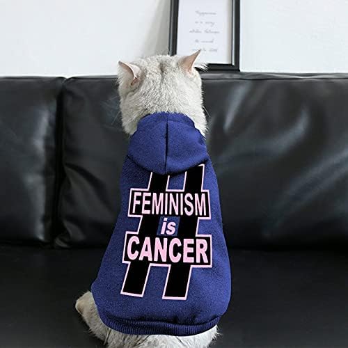 Feminismo FunnyStar Is Is Cancer Dogs Capuz de Capuz de Capuz Cato Moletom Selfirt Paplover Put