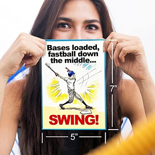 Jogue um forte cartão de aniversário de beisebol de 1º PACK Power Power Illustrated Sports Birthday Cards Cards- Incrível para jogadores de beisebol, treinadores e fãs aniversários, presentes e festas!