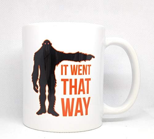 Foi assim o Bigfoot Yeti Ceramic Coffee Caneca | Xícara de café Sasquatch | Caneca de 11 onças | N035
