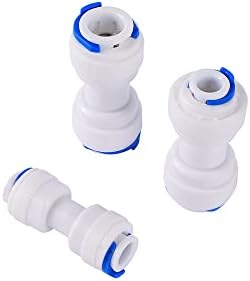 ezqnirk 1pcs osmose reversa de conector rápido ro encaixe de tubo de aquário aquário, 6,35-6,35mm I