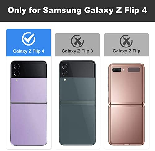 Proteção do corpo inteiro KJSK para Samsung Galaxy Z Flip 4 Case [Proteção da dobradiça] - Tampa de telefone protetora à prova