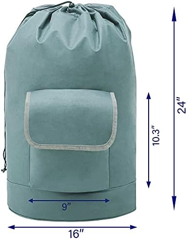 Mochila de Bolsa de Lavanderia de Casaphoria para a faculdade, bolsa de bagagem de serviço pesado dobrável à prova d'água com