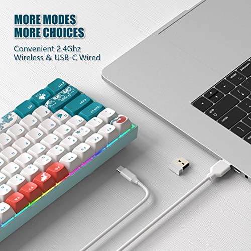 Costom XVX M84 TKL Teclado mecânico e bloco de mouse grande e 80% de pulso do teclado
