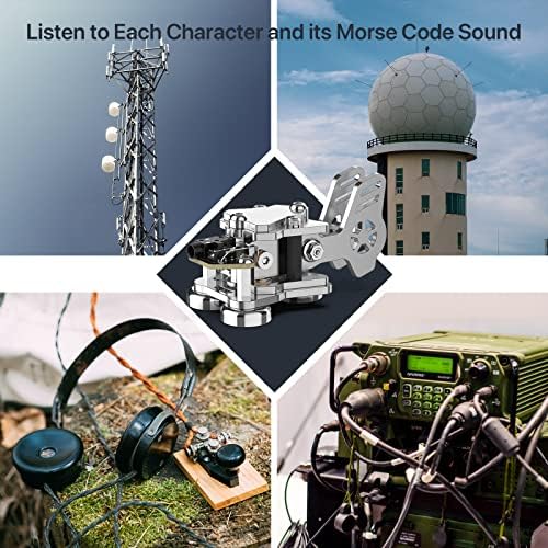 MINI CHAVE CW AUTOMÁTICO MORSE - PutikeEG Morse Código keyer Shortwave Rádio Morse Telegraph Key Lambic Double Paddle