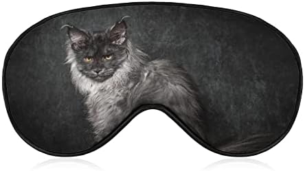 Wild Lynx Blacefold Mask Sleeping Night Shade Capa Olhos Ajusta Ajustável Com gráfico engraçado para homens homens Um tamanho
