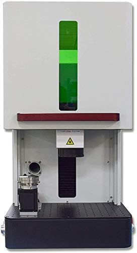 20W Tipo de gabinete JPT Marcador de marcação a laser de fibra de fibra Marcador de laser 150 × 150mm lente e eixo rotativo