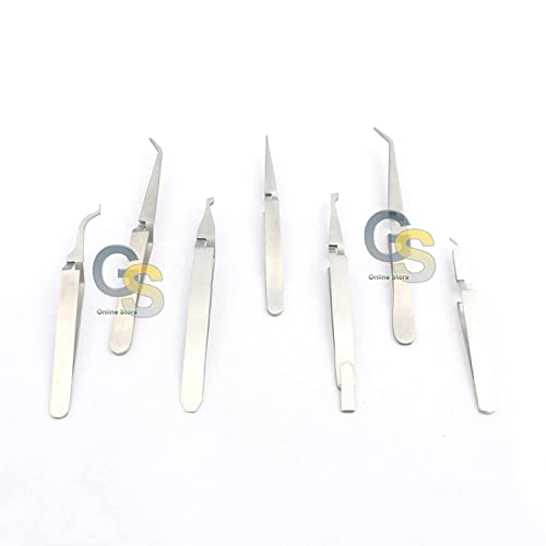G.S Conjunto de 7 suporte de remoção/colocação de pinças de pinça de instrumentos ortodônticos
