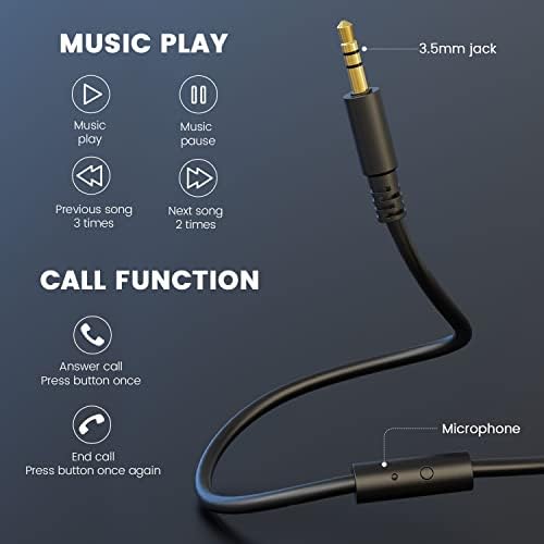 Fones de ouvido com fio OneODio - Over fones de ouvido com isolamento de ruído Jack Dual Jack Professional Studio Monitor