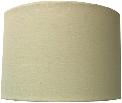 Royal Designs, Inc. Modern Shallow Drum Dackback Lampshade, HB-641ut-14lnbg, bege de linho, 13 x 14 x 9