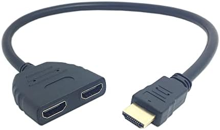 CHENYANG HDMI 1.3 Adaptador de divisor hdmi 1 macho a 2 Cabo de extensão de interruptor de divisor feminino com energia