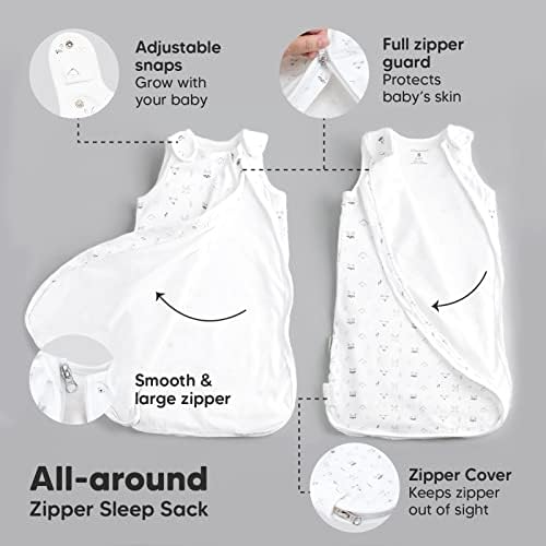KeAbabies 3-Pack orgânica Baby Swaddle Selp Sacks Baby Sleep Sack 0-3/3-6 meses-Sack de recém-nascido-saco de bebês ergonômicos
