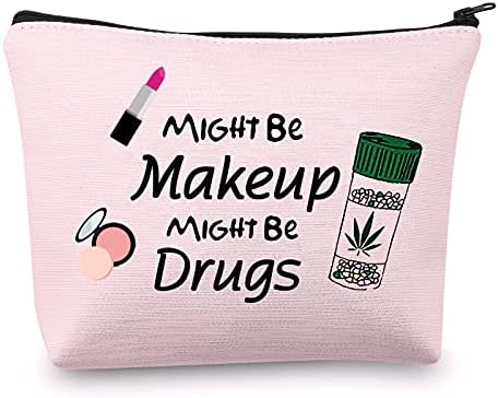 MBMSO Saco de maquiagem de maquiagem de drogas MBMSO pode ser maquiagem pode ser uma bolsa de viagem cosmética de drogas presentes para bolsa de maquiagem de bolsa de algodão com zíper de algodão