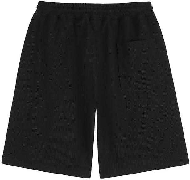 Holuce Men's Summer Outwear Shorts Unisisex Summer Casual Casual Sports Surquiros pretos largos de grandes dimensões