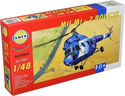 セマー Semar SMC40991 1/48 MODOR DE POLÍCIA DA POLÍCIA TCHECA MODELO DE HELICOPTER