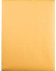 Envelopes de fecho marrons pesados, 8-3/4 W x 11-1/2 L, 28lb. - 10 pacote