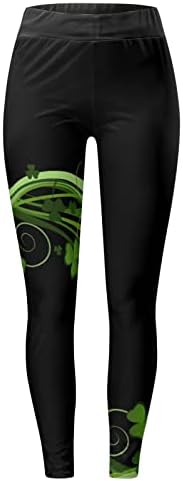Bodysuit for Women Shorts Plus Size Size Paddystripes Good Luck Pants Verde Imprima Leggings Calças para Yoga