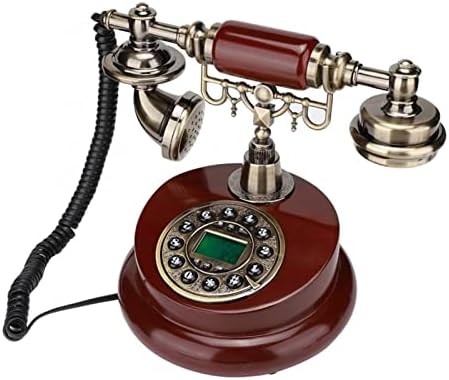 Telefone EDOSSA Telefone antigo Antigo Linha fixa em casa Desktop Fixed Fluted Push Button Telefones para o escritório Família em
