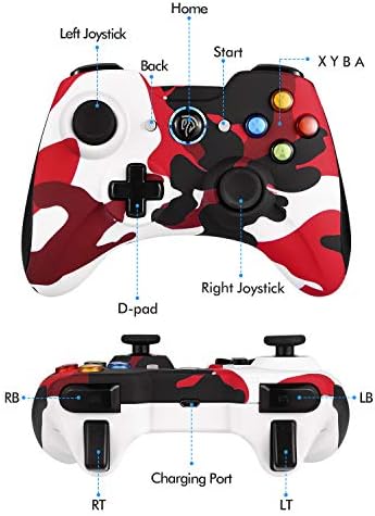 Easysmx Wireless 2.4g Gaming Controller Suporte para PC e PS3, Android, Vista, TV Box Gaming Portable Joystick Gamepad-Red