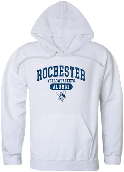 W Universidade da República de Rochester Yellowjackets Alumni Fleece Hoodie Sweetshirts
