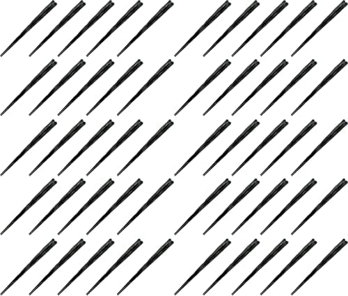 Pauzinhos de artesanato de fukui, pauzinhos de resina SPS, feitos no Japão, lava -louças seguros, espada hexadecimal, pauzinhos esculpidos, preto, 9,4 polegadas, feitos no Japão