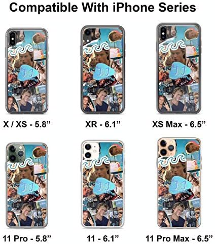 Charptse Telefone Case JJ Outer Banks Collage Compatível com Iphone 11 Pure Clear Phone Case de choques de choques Charme