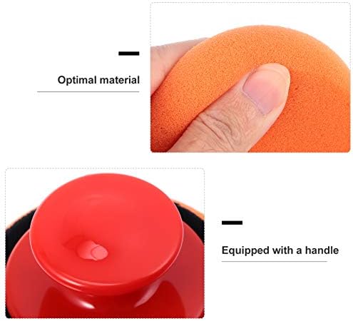 Wakauto Polishing Sponge Cera Aplicador de cera Aplicador de aplicação de forma redonda Polimento de esponja de mão Kit Detalhando