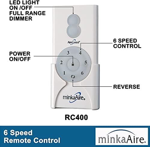 Minka-Aire F896-84-ORB Xtreme H2O 84 Fã de teto externo com controle remoto, bronze esfregado de óleo com controle remoto