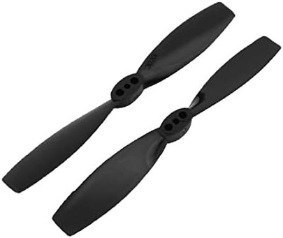 X-dree par preto 3 x 2 polegadas 2-vanos hélices de propulsão plana 3 orifícios para aeronaves rc (par negro 3 x 2