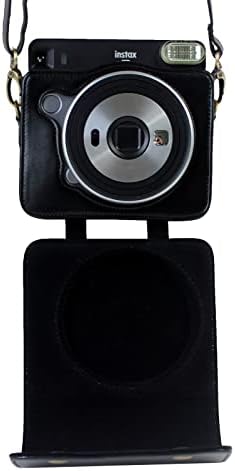 Caixa Rieibi Square Sq6, estojo de proteção para Fujifilm Instax Square Sq6 Câmera instantânea, capa compacta de couro PU com