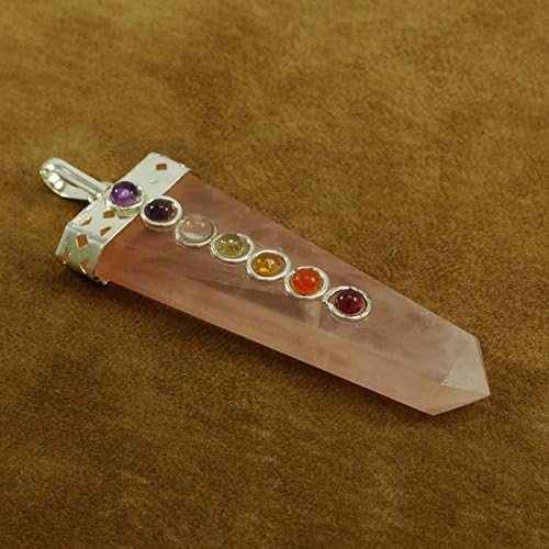 Harmonize rosa quartzo reiki cura cristal 7 chakra balanceamento terapia pingente cura pêndulo jóias de presente espiritual