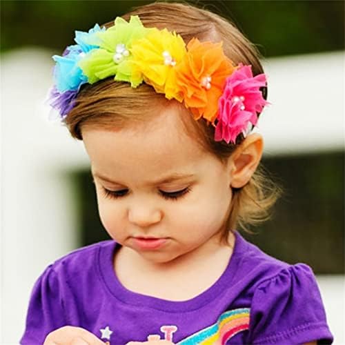 Rainbow Flower Head Band Kids Beable Girls Rainbow Floral Band Flowerwearwarwar