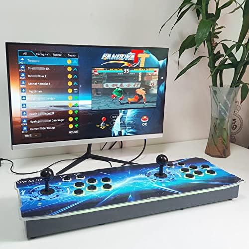 Gwalsntnth 3d Pandora Box TT Arcade Game Console, 8000 videogames HDMI com função wifi, jogos de pesquisa/salvar/ocultar/pausar,