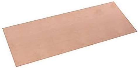 Lucknight Copper Square barra plana linha bastão placa de placa folha de bloco Matérias -primas 1pc Placa de latão