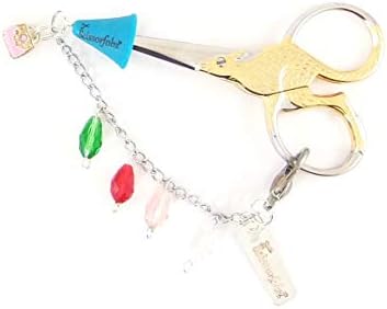 Scissors FOBs by Scissorfobz-Elegant Collection- Chave da chave da chave de pulseira de pulseira de pulseira de pulseira de backpack