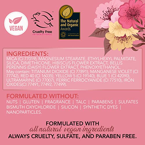 Paleta de maquiagem de Rachel Couture com ingredientes naturais e pigmentos puros | Vegan e sem crueldade | Infundido com extratos