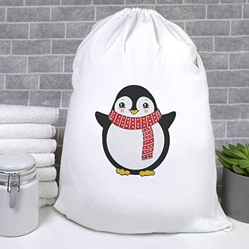 Azeeda 'Penguin em lenço' de lavanderia/lavagem/armazenamento