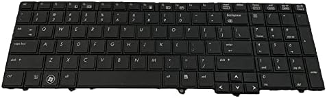 Teclado do layout dos EUA para reposição de laptop para HP Elitebook 8540 8540p 8540W 595790-BA1 582648-001, preto